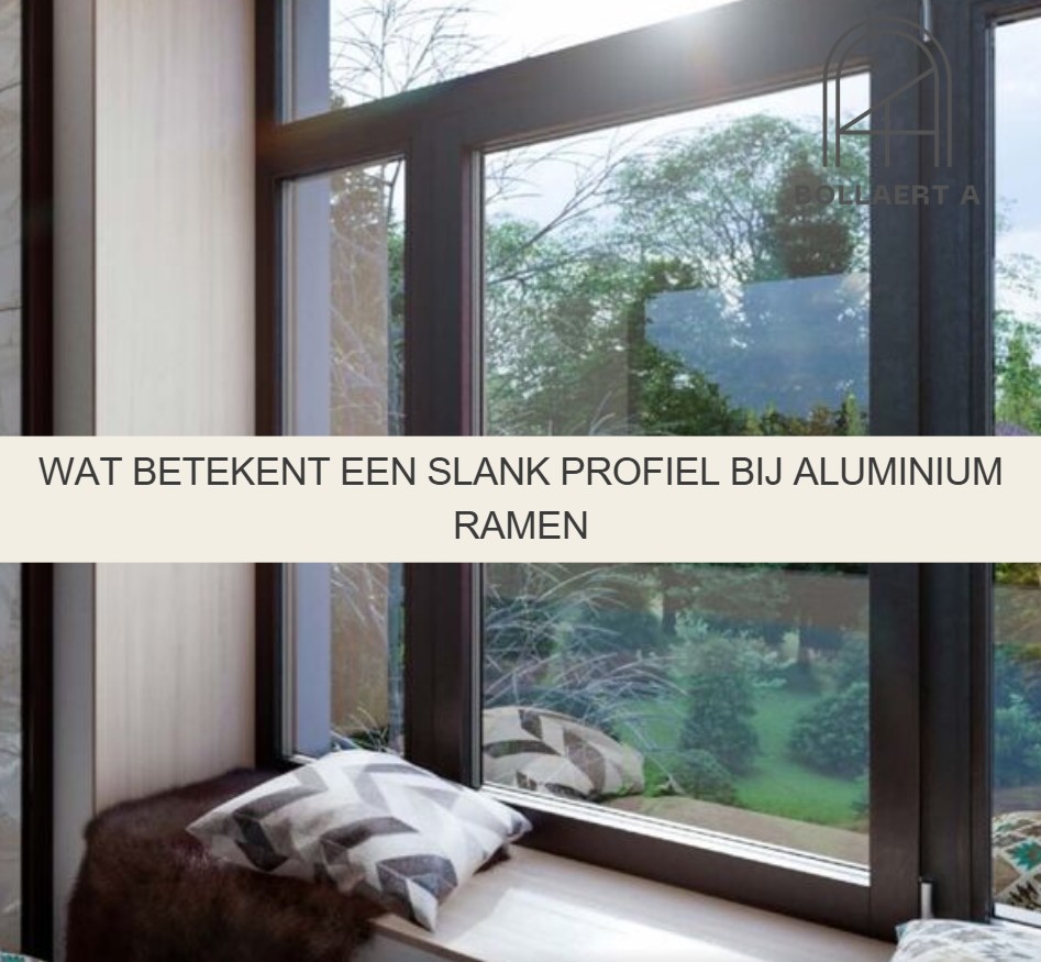 Wat betekent een slank profiel bij aluminium ramen