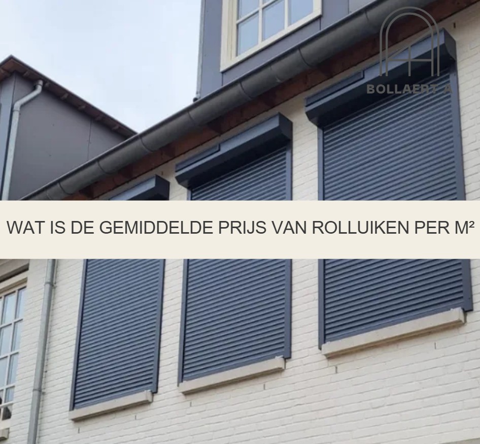 Wat is de gemiddelde prijs van rolluiken per m²